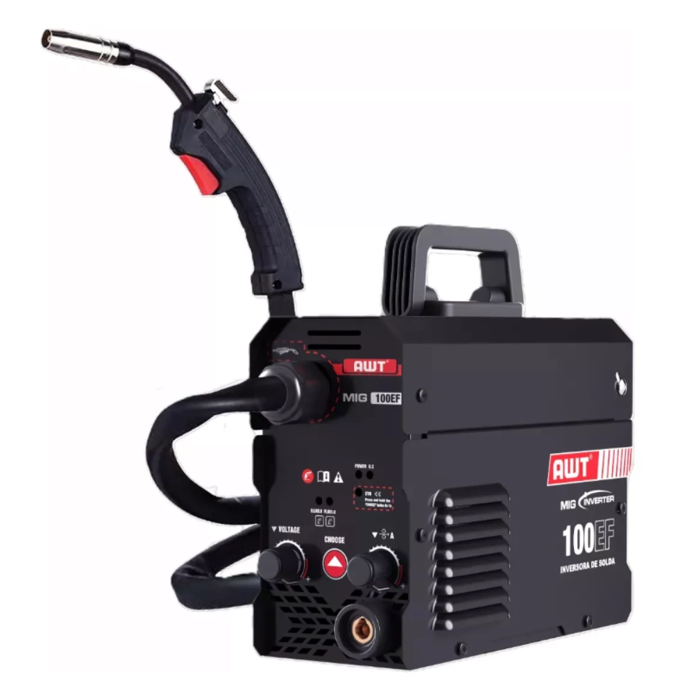Máquina De Solda Inversora Sem Gás Awt 127V Mig-100ef Máquina De Solda Inversora Sem Gás Awt 127V Mig-100ef
