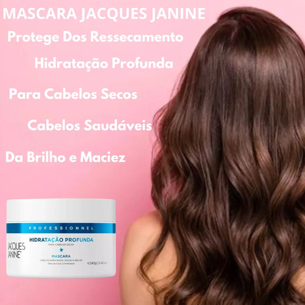 MÁSCARA CAPILAR HIDRATAÇÃO PROFUNDA JACQUES JANINE 240G