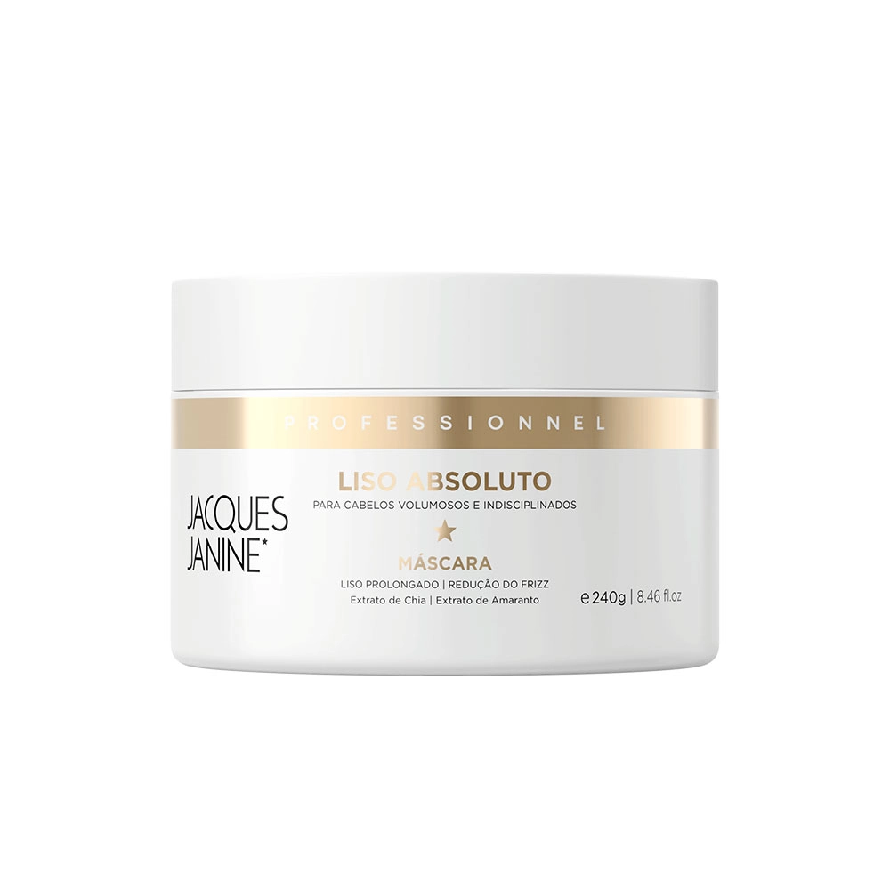 MÁSCARA CAPILAR LISO ABSOLUTO JACQUES JANINE 240G MÁSCARA CAPILAR LISO ABSOLUTO JACQUES JANINE 240G
