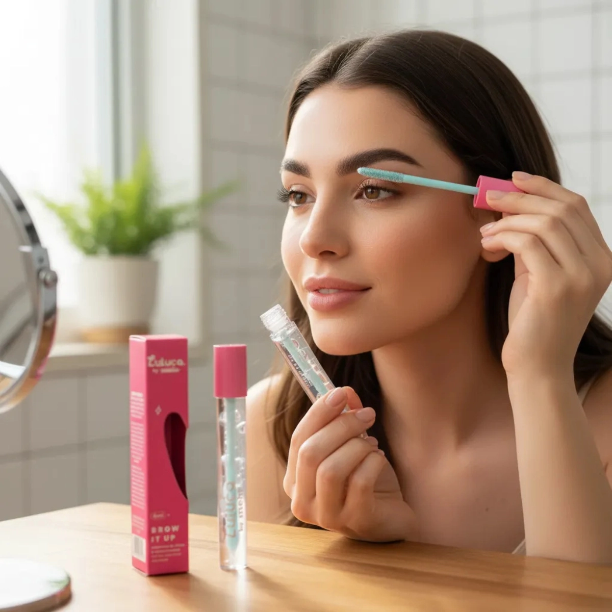 MÁSCARA DE CÍLIOS E SOBRANCELHAS INCOLOR BROW IT UP LULUCA RUBY ROSE