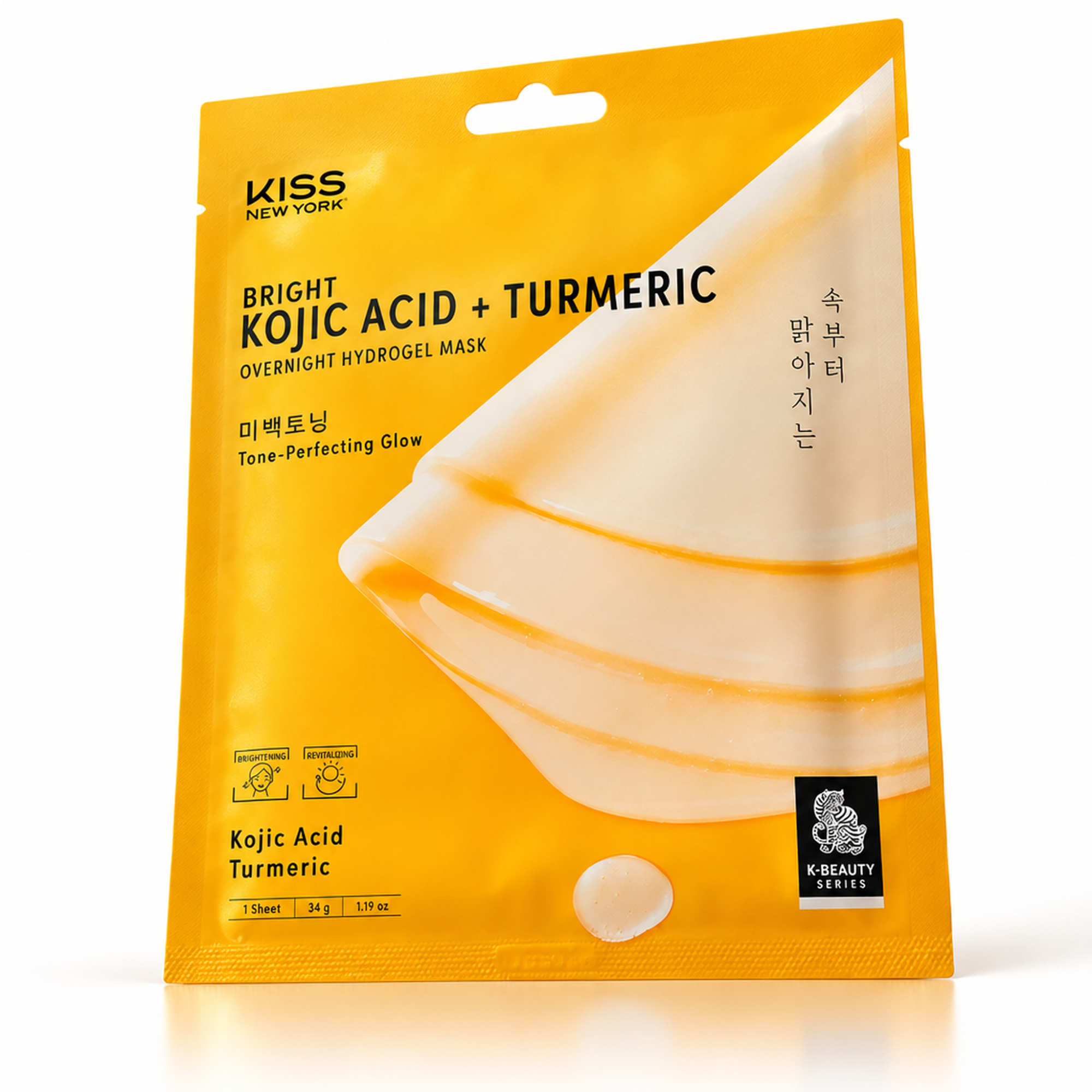 MÁSCARA FACIAL HIDROGEL KISS ÁCIDO KOJICO E AÇAFRÃO MÁSCARA FACIAL HIDROGEL KISS ÁCIDO KOJICO E AÇAFRÃO