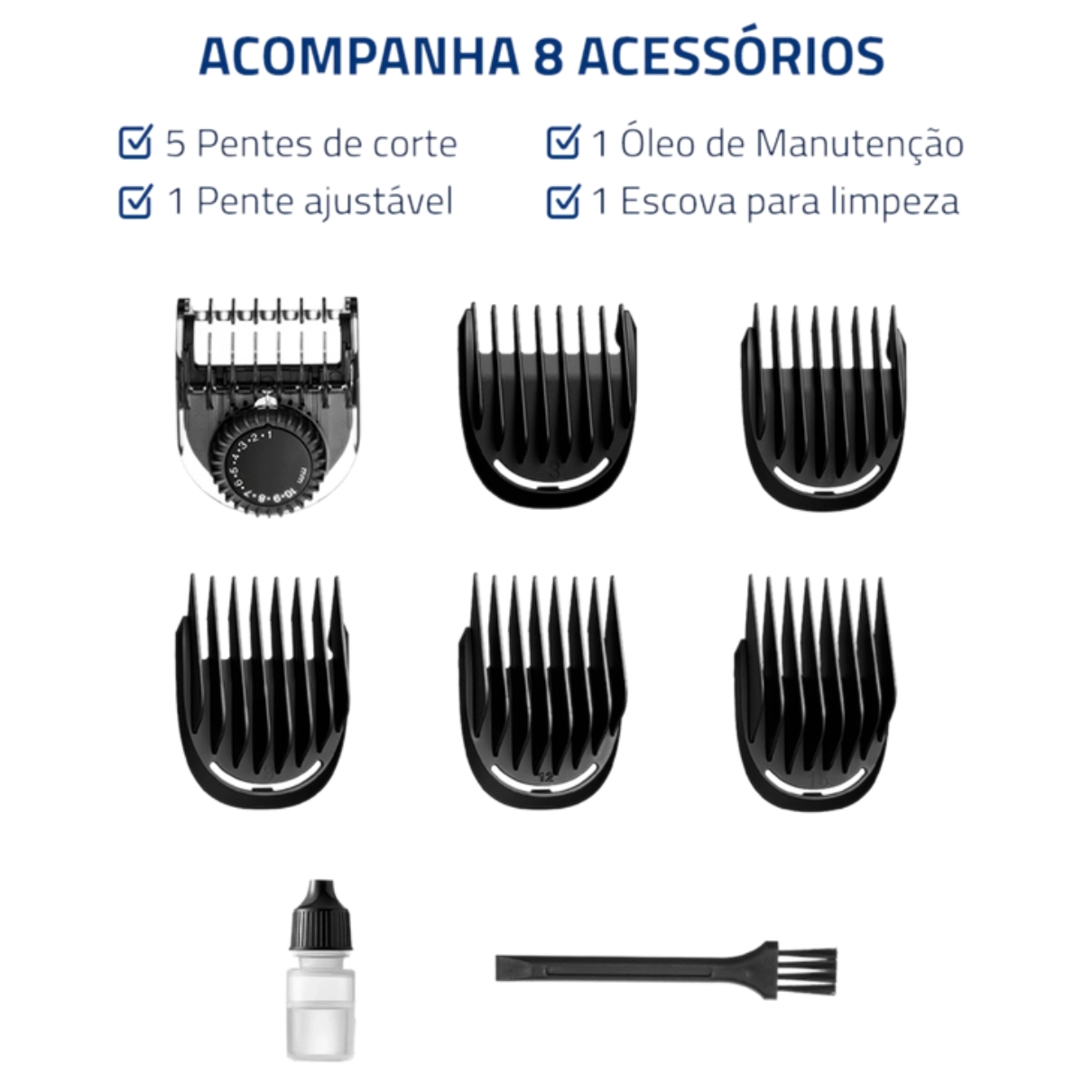 MAQUINA DE CORTAR CABELO BODYGROOM 8 EM 1 MONDIAL PAINEL DIGITAL BIVOLT