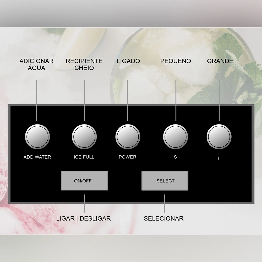 MAQUINA DE GELO 12KG TRONOS B12/B CINZA 2 LITROS 220V