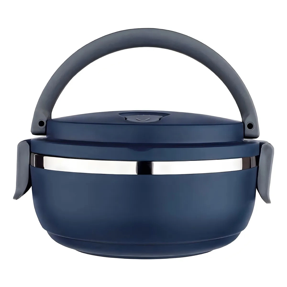 MARMITA DUPLA INOX 1,4L COM ALÇA EURO HOME LB1234 AZUL