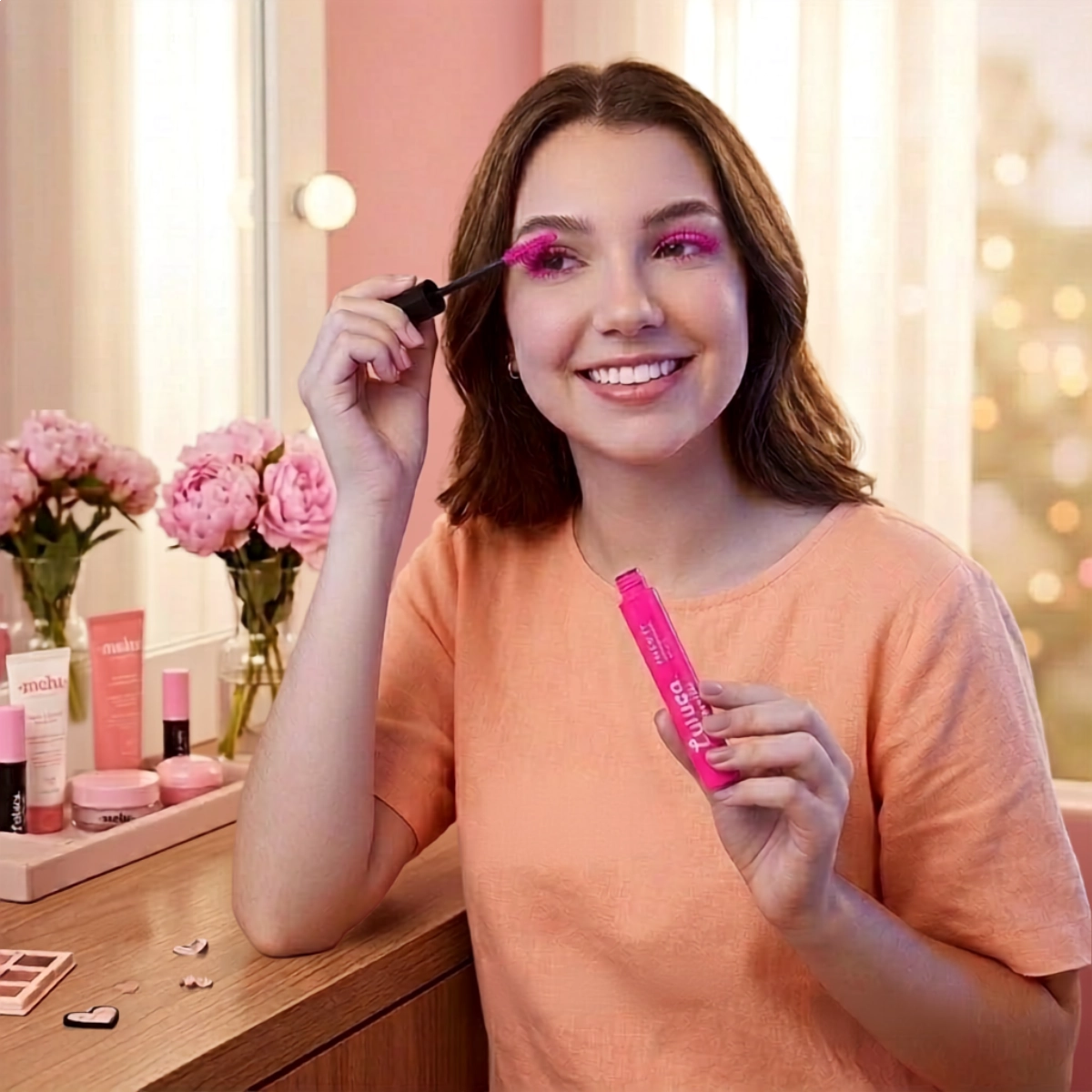 MASCARA CILIOS RIMEL LULUCA BY MELU BLINK PINK