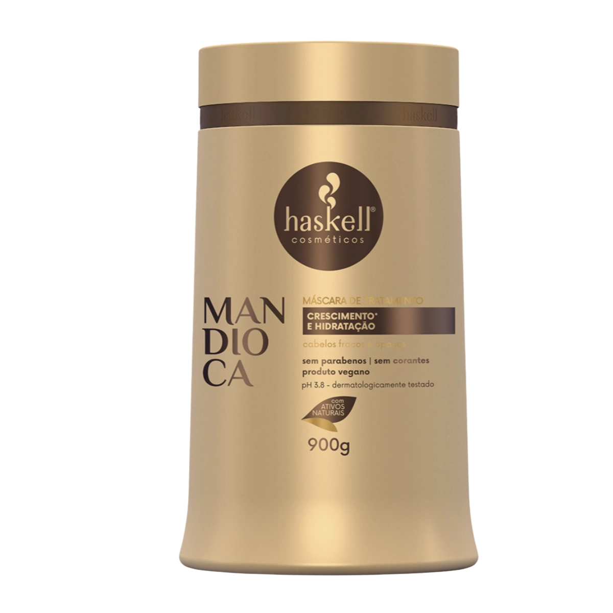 MASCARA MANDIOCA 900GR HASKELL PLUS KIT FORÇA E DEFINIÇAO