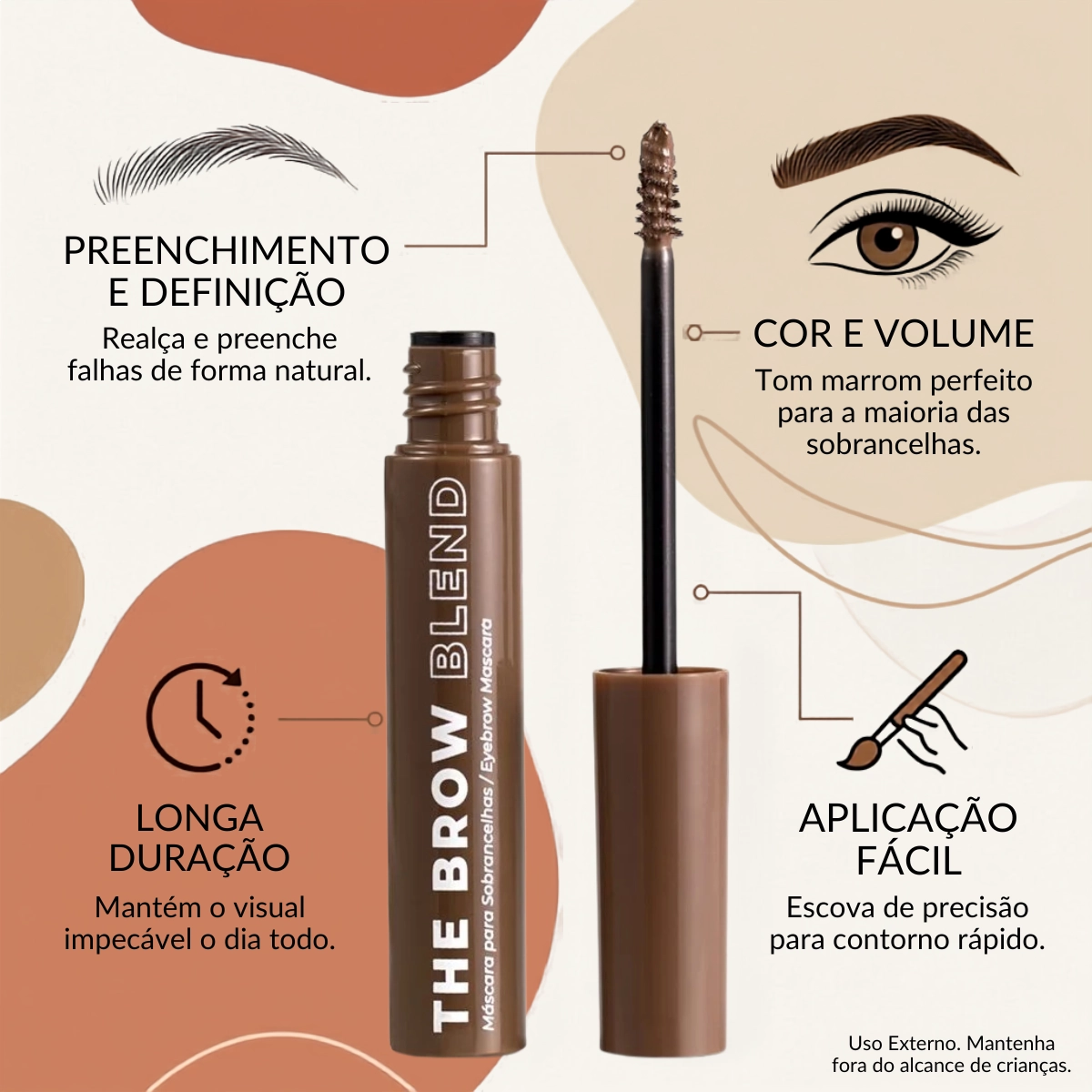 MASCARA PARA SOBRANCELHAS THE BROW BLEND BB20 RUBY ROSE