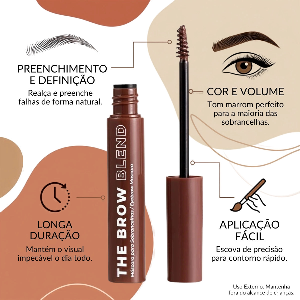 MASCARA PARA SOBRANCELHAS THE BROW BLEND BB30 RUBY ROSE