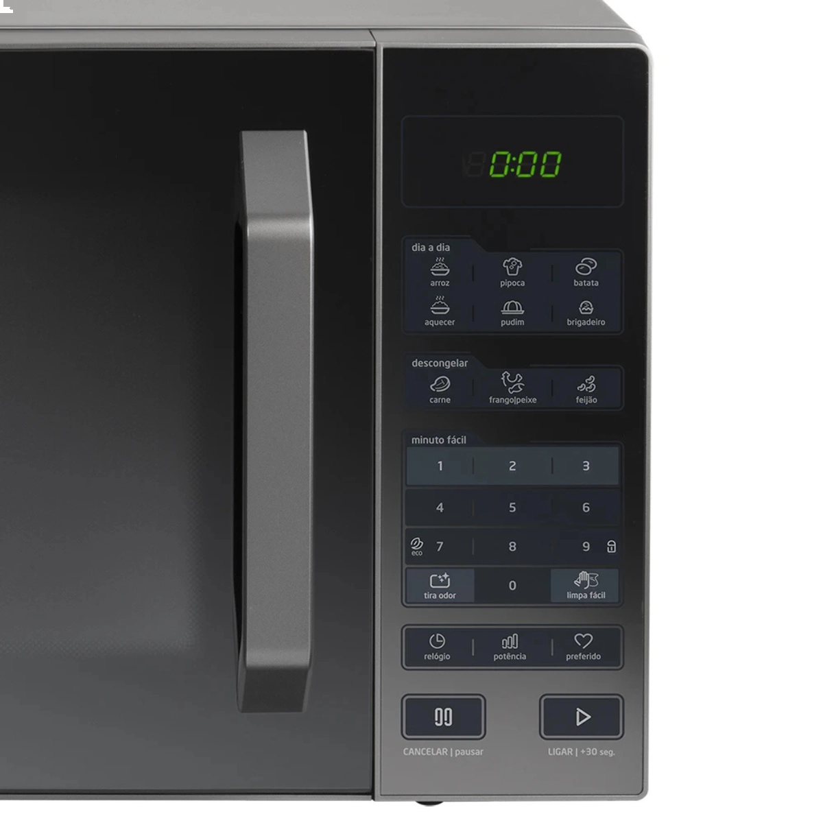 MICRO-ONDAS 27 LITROS PRATA PORTA ESPELHADA 127V SMARTPLATE MIDEA