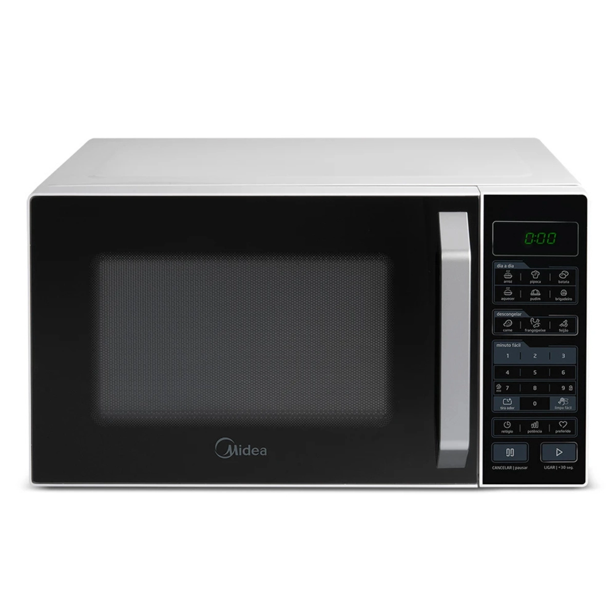 MICRO ONDAS 35 LITROS MIDEA MXSA35P1 127V BRANCO COM PRETO