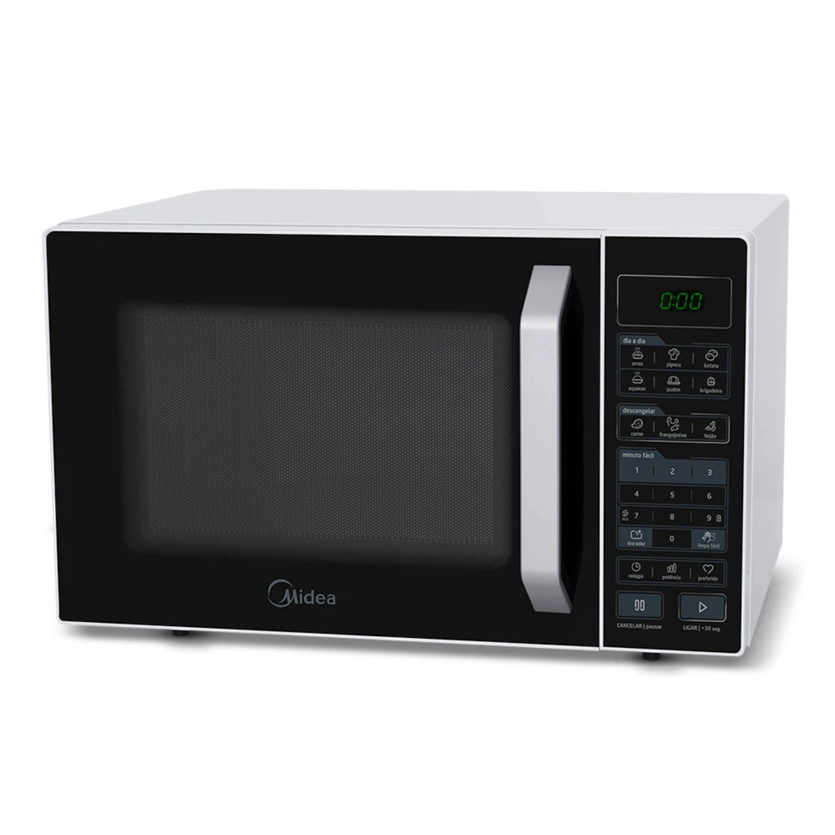 MICRO ONDAS 35 LITROS MIDEA MXSA35P1 220V BRANCO COM PRETO