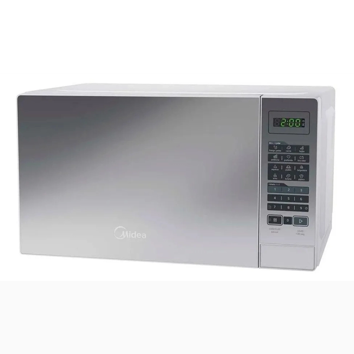 MICRO ONDAS ESPELHADA MRAM22 220V 700W 20 LITROS MIDEA