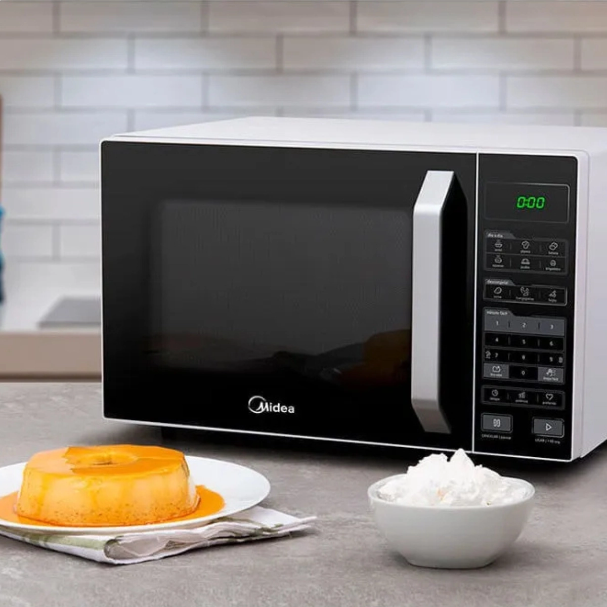 MICRO ONDAS MIDEA SOLO MXSA27P1 27 LITROS BRANCO E PRETO 127V