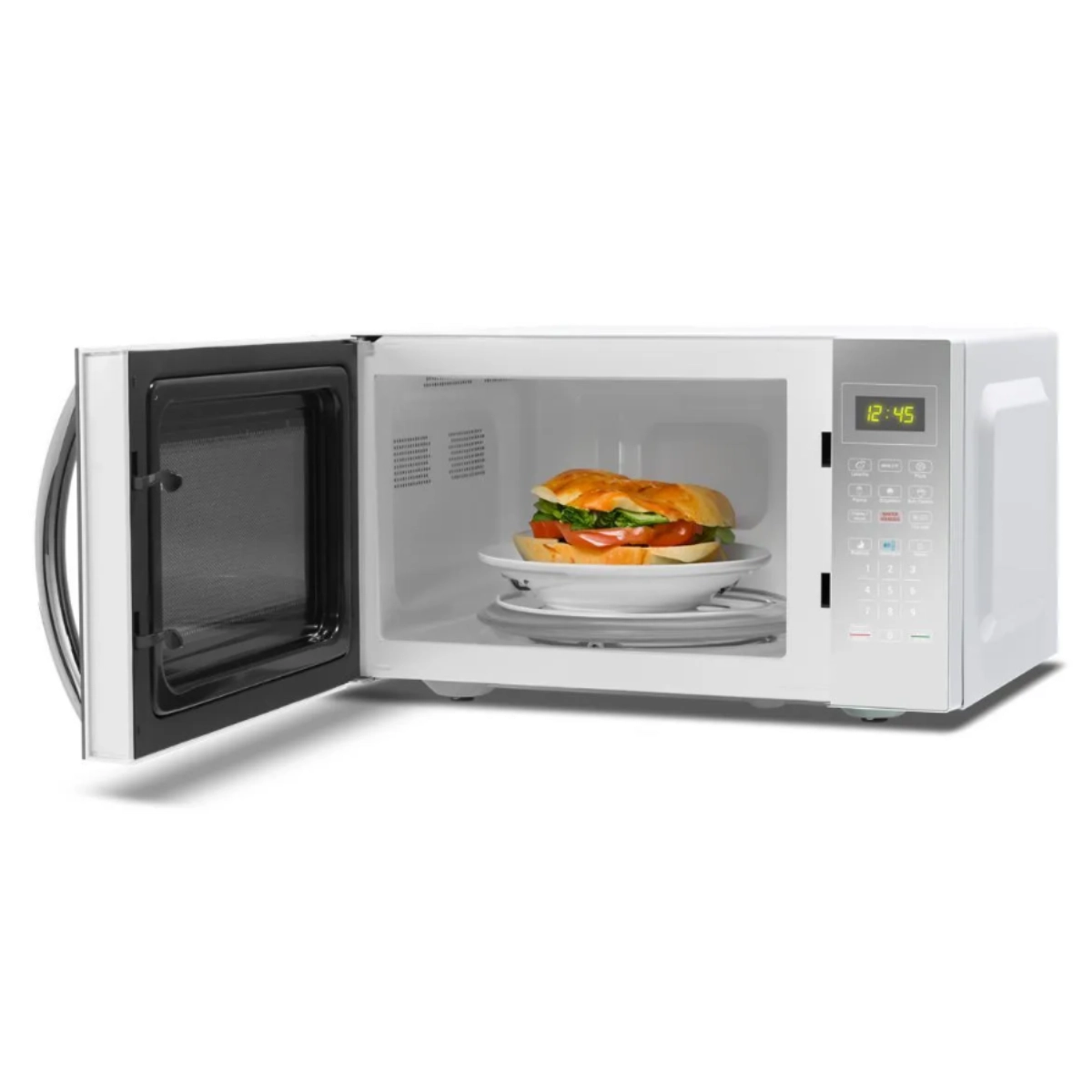 Micro-ondas Philco 33L Branco e Espelhado 1400W Potência e Praticidade em Sua Cozinha