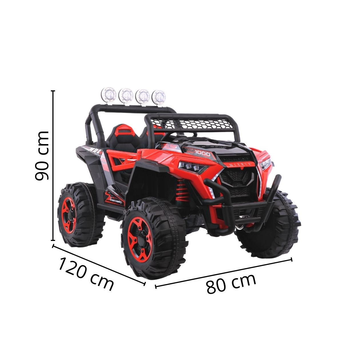 MINI BUGGY 4X4 ELÉTRICO INFANTIL 12V VERMELHO - IMPORTWAY