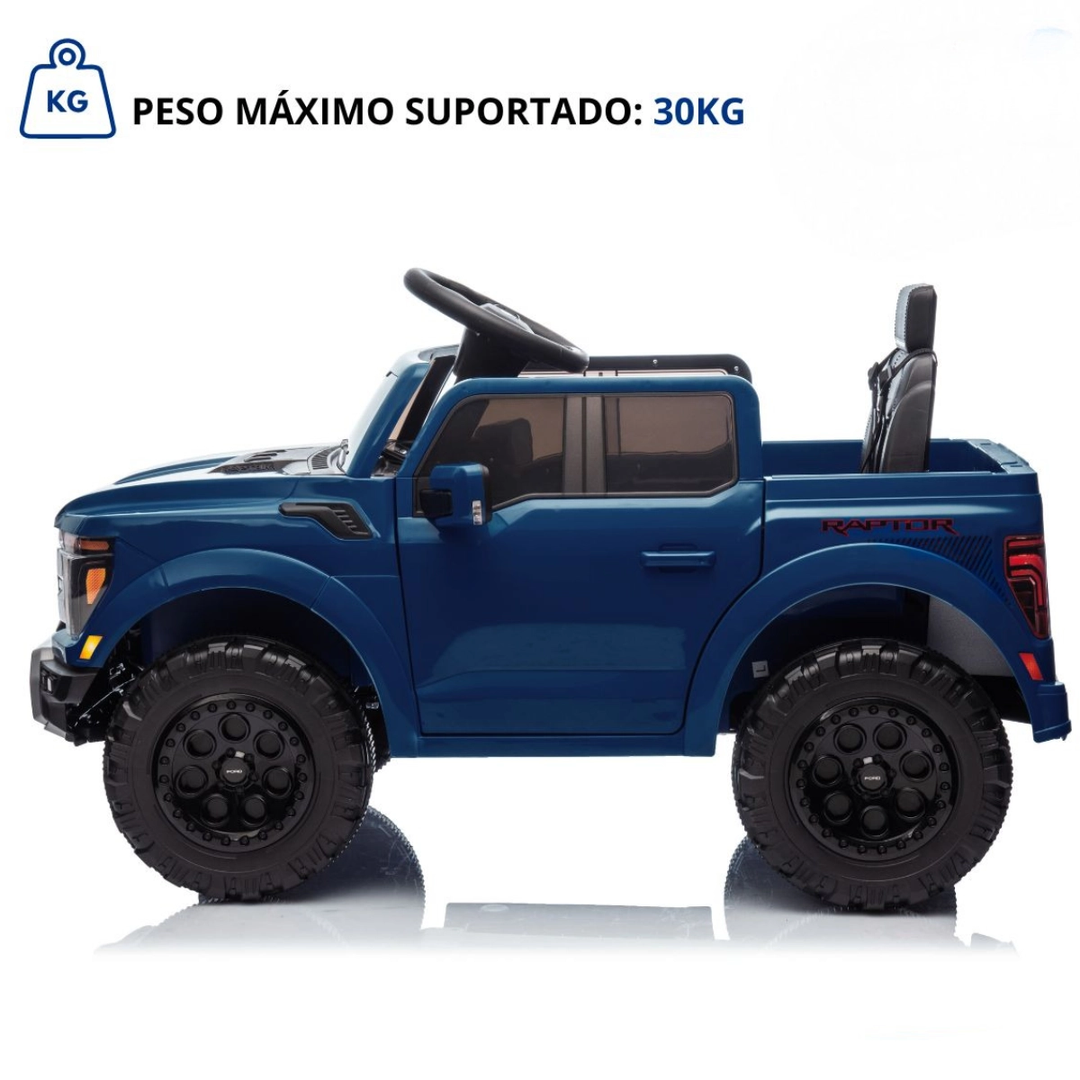 MINI CAMINHONETE ELETRICA FORD F-150 RAPTOR AZUL 12V IMPORTWAY MINI CAMINHONETE ELETRICA FORD F-150 RAPTOR AZUL 12V IMPORTWAY
