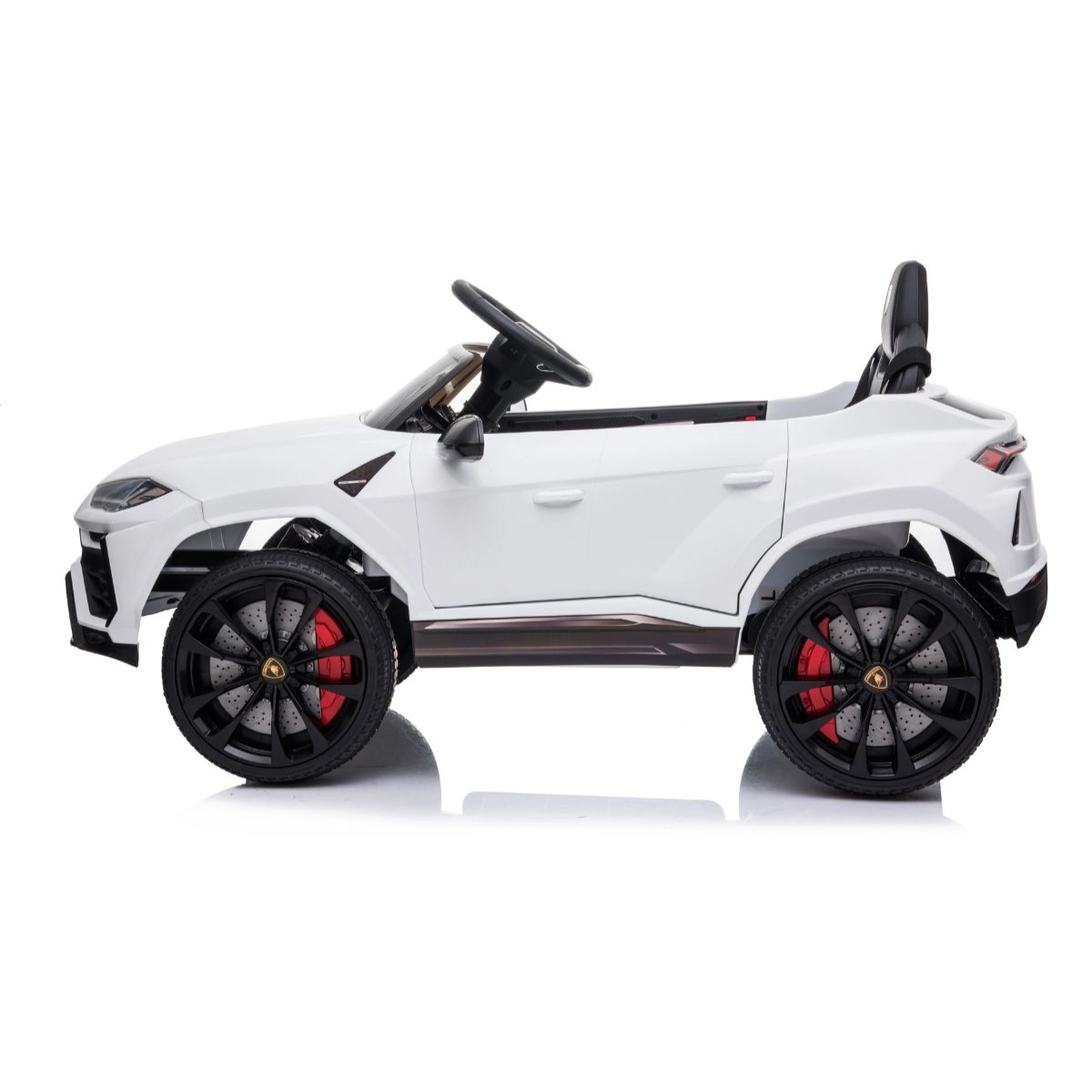 MINI CARRO ELÉTRICO INFANTIL LAMBORGHINI URUS BRANCO 12V COM CONTROLE