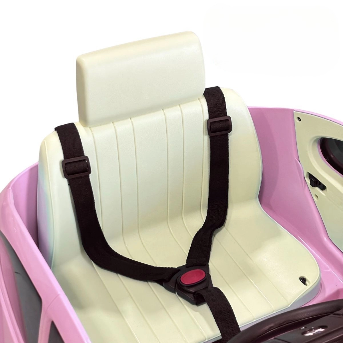 MINI CARRO ELÉTRICO INFANTIL VOLKSWAGEN FUSCA BEETLE DUNE 6V ROSA