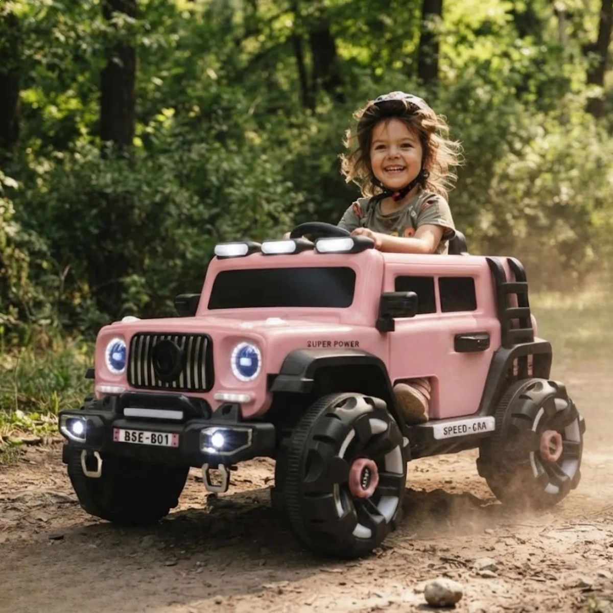 MINI CARRO ELÉTRICO ROSA INFANTIL CONTROLE REMOTO LUZ SOM 50KG MINI CARRO ELÉTRICO ROSA INFANTIL CONTROLE REMOTO LUZ SOM 50KG