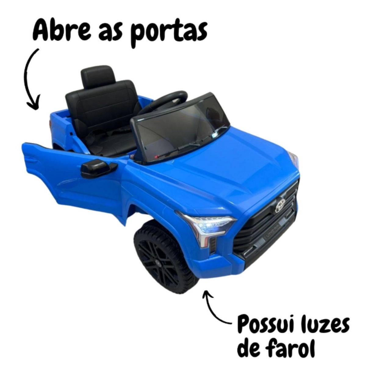 Mini Carro Elétrico Toyota Tundra 12v Azul Importway Mini Carro Elétrico Toyota Tundra 12v Azul Importway