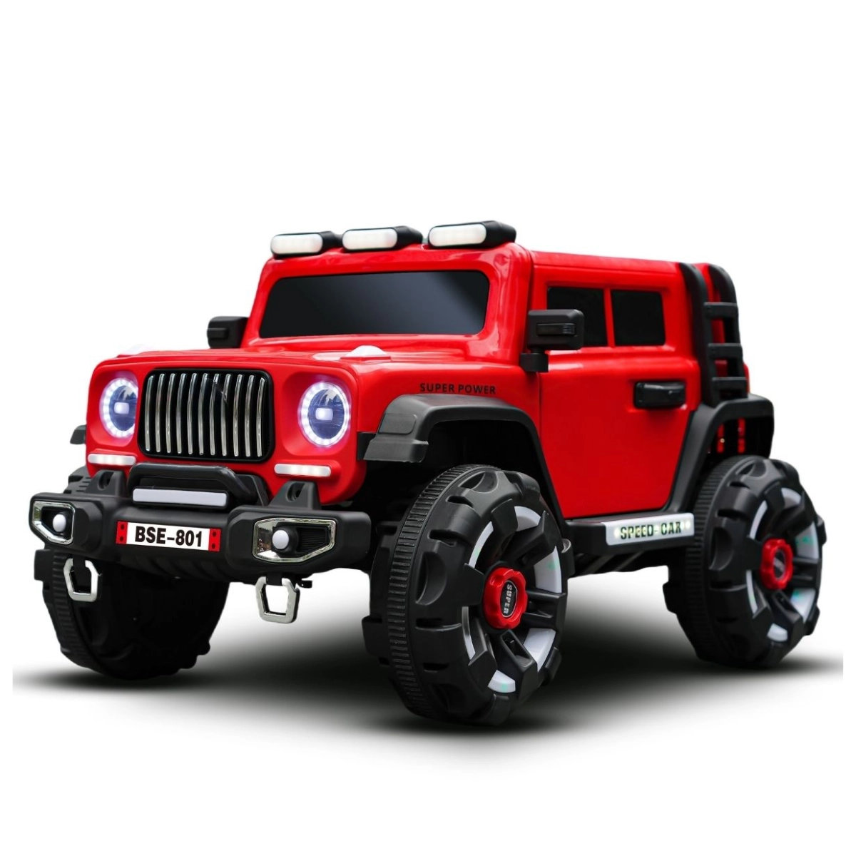 MINI CARRO ELÉTRICO VERMELHO INFANTIL CONTROLE REMOTO LUZ SOM 50KG
