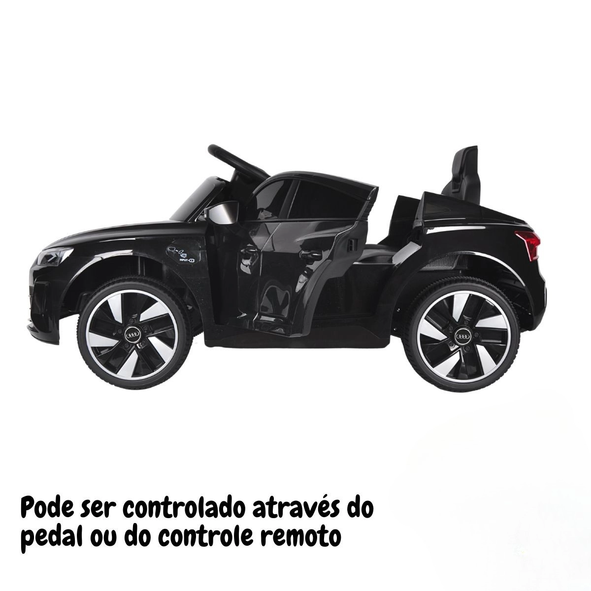 Mini Carro Eletrico Audi Etron Gt 6v Preto