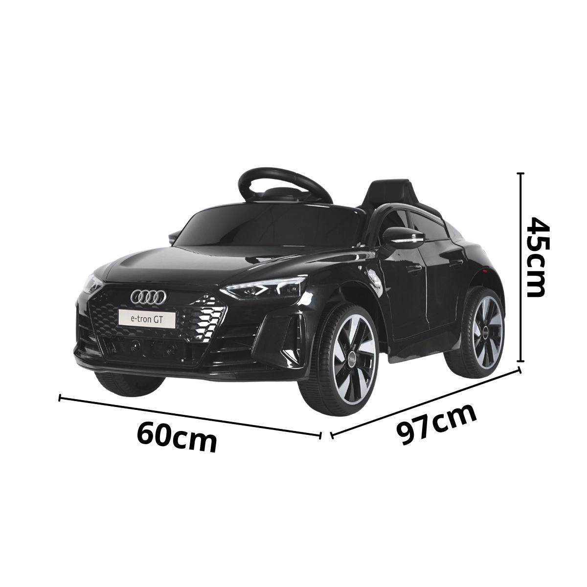 Mini Carro Eletrico Audi Etron Gt 6v Preto