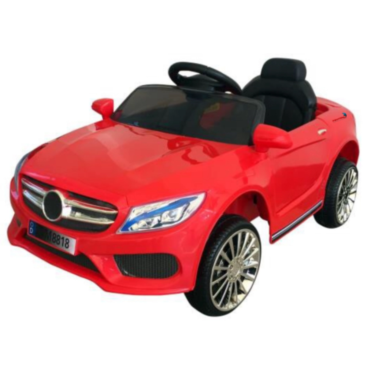 Mini Carro Eletrico Infantil 6v C/ Controle Remoto Vermelho