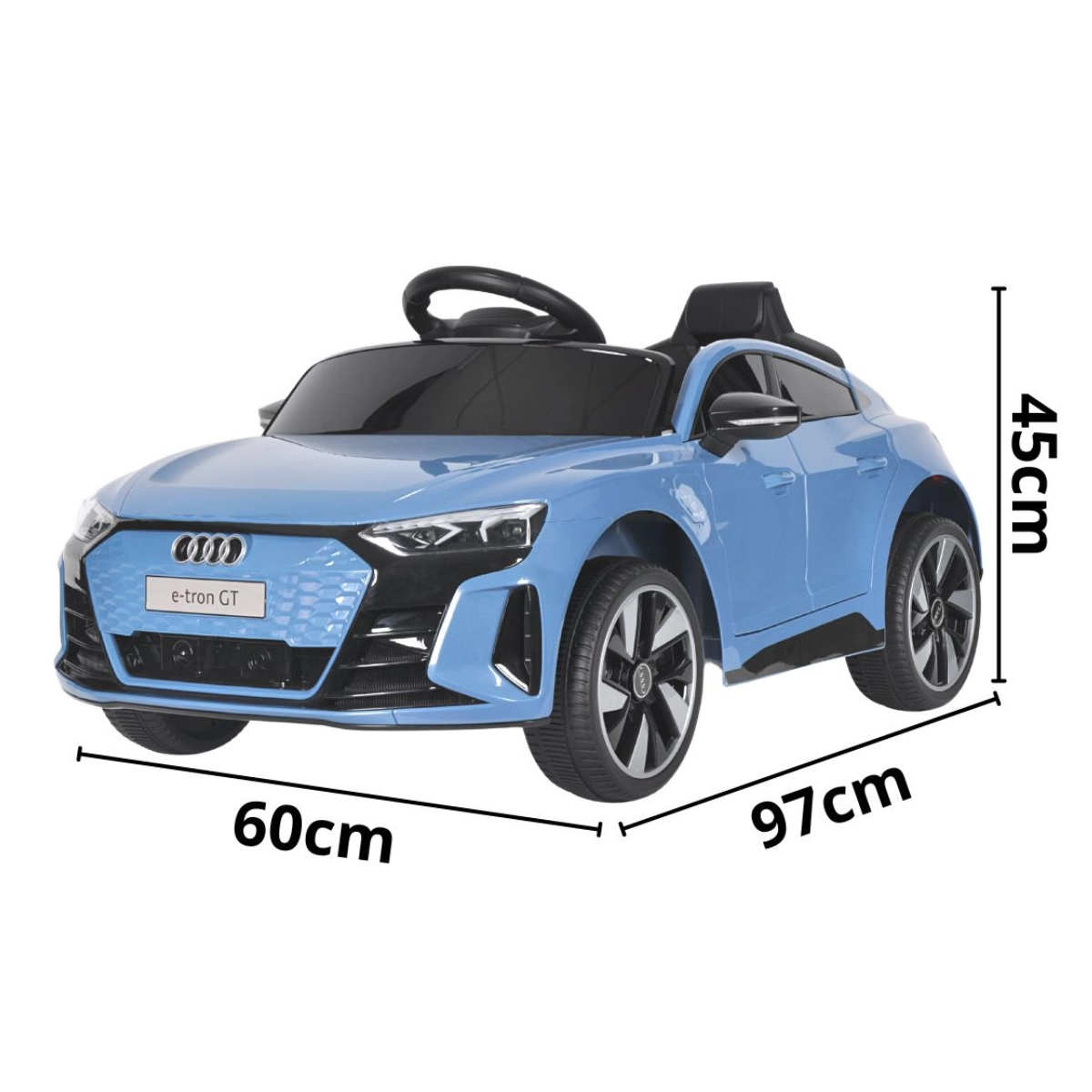MINI CARRO ELETRICO INFANTIL AUDI ETRON GT 6V AZUL - IMPORTWAY
