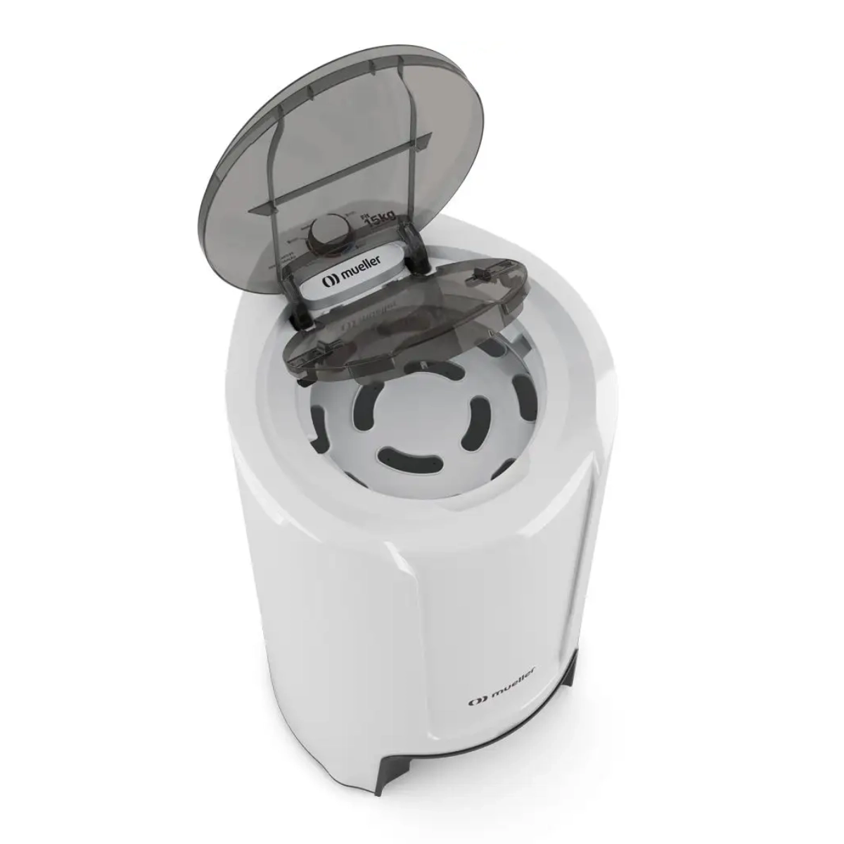 MINI CENTRIFUGA DE ROUPAS MUELLER FIT 15KG DUPLA TAMPA 127V BRANCA