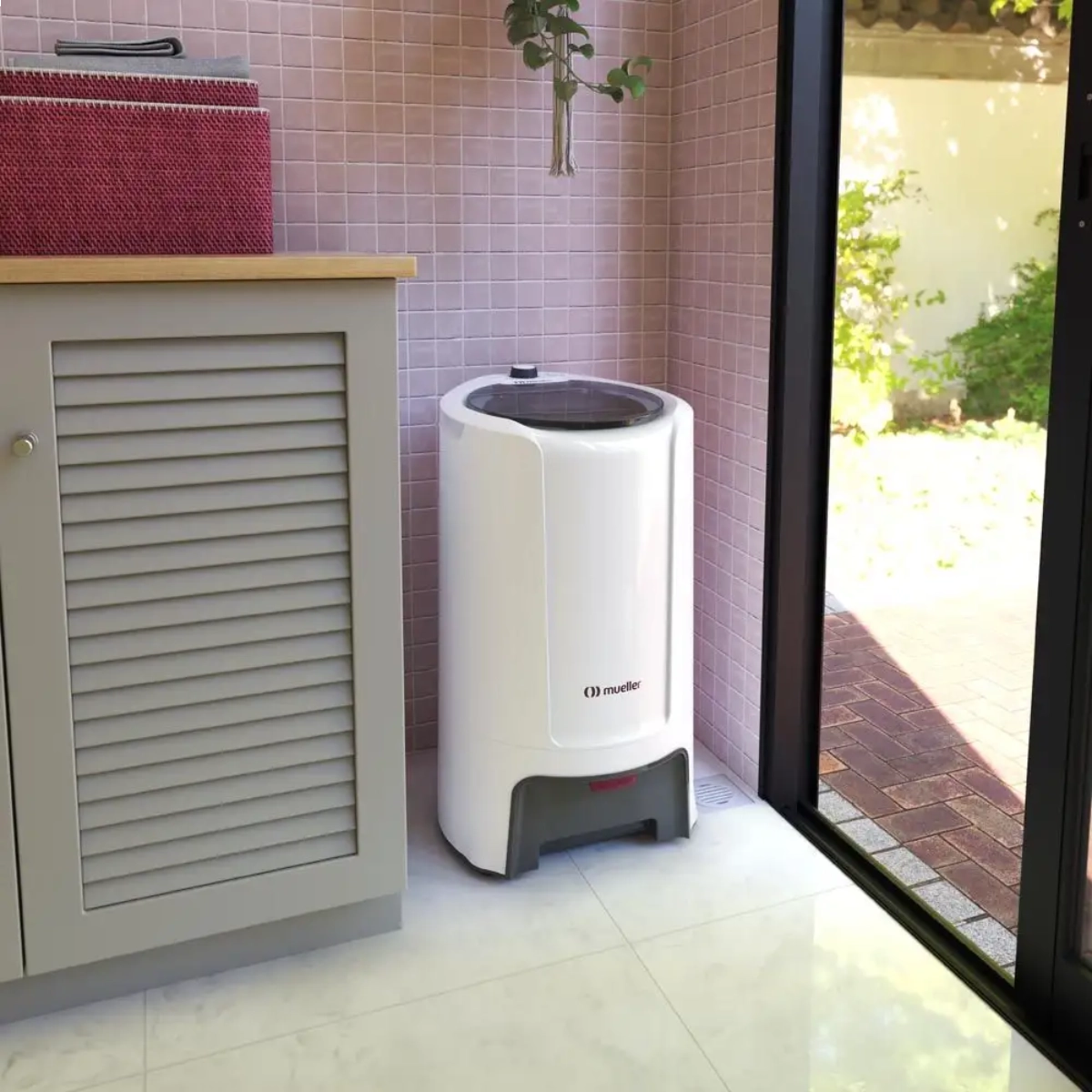 MINI CENTRIFUGA DE ROUPAS MUELLER FIT 15KG DUPLA TAMPA 127V BRANCA