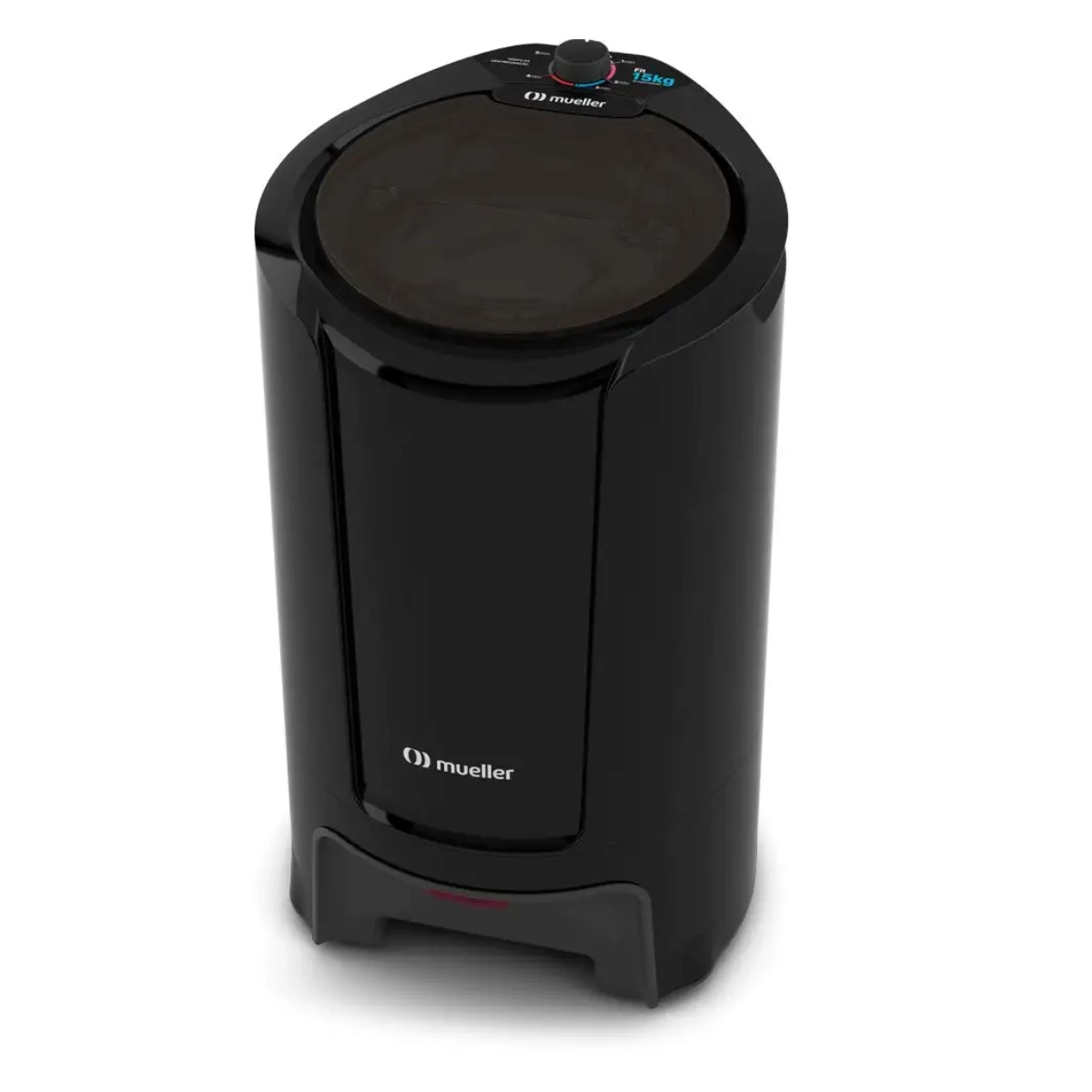 MINI CENTRIFUGA DE ROUPAS MUELLER FIT 15KG DUPLA TAMPA 127V PRETA