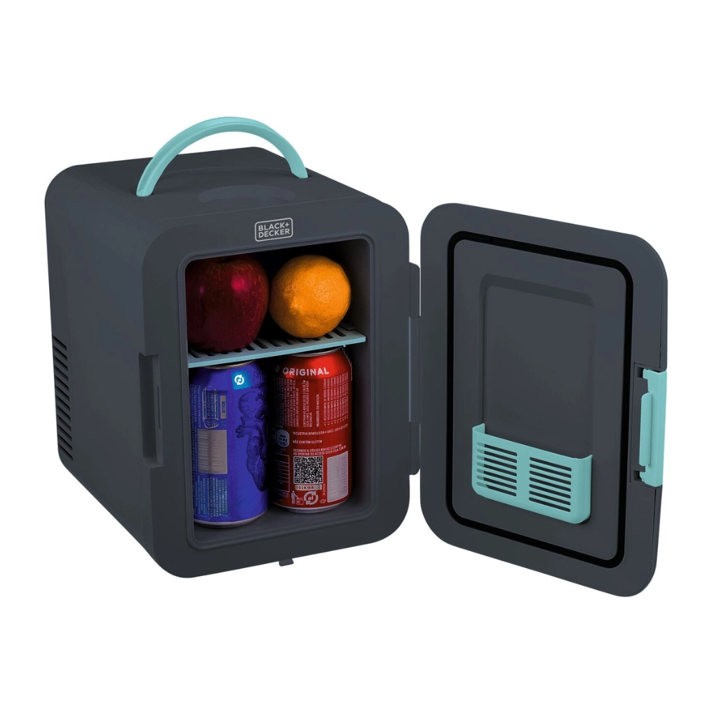 Mini Geladeira Portátil BLACK+DECKER MR60 4L com Função Aquecer e Resfriar Bivolt 12V