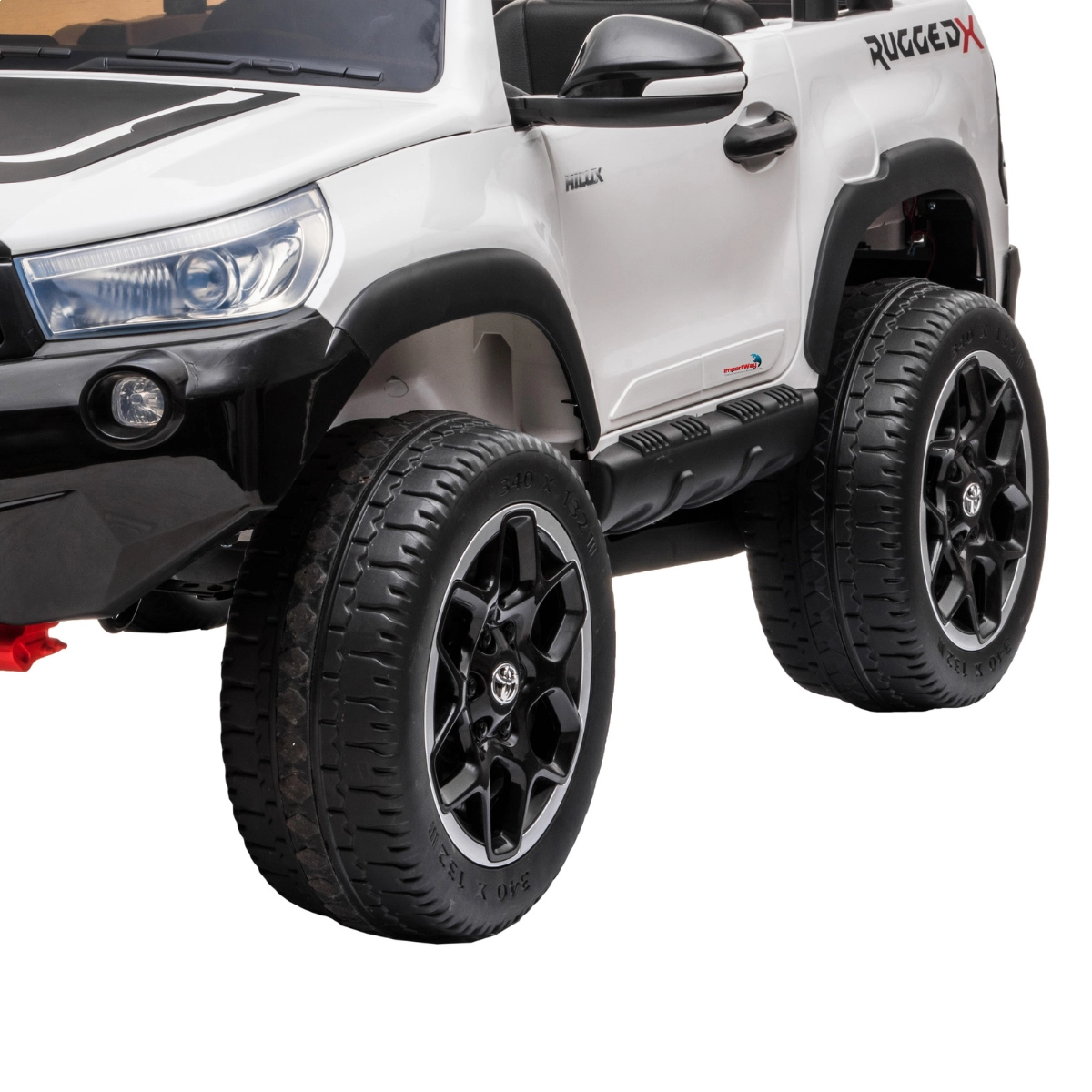 MINI HILUX ELÉTRICA TOYOTA 2 ASSENTOS 12V IMPORTWAY BRANCO