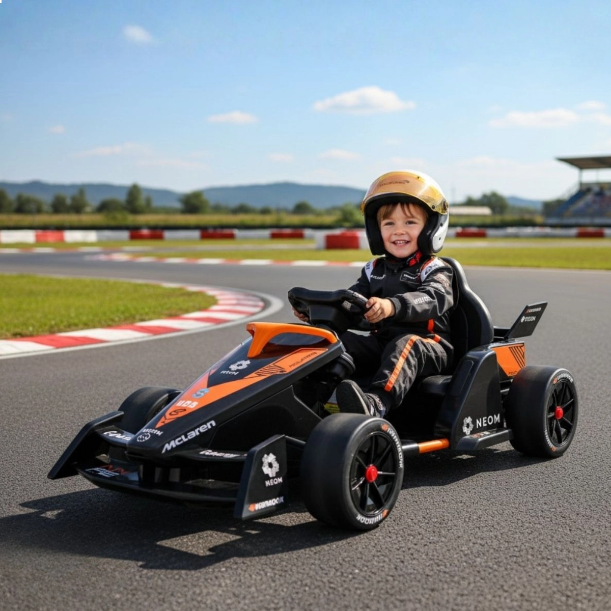 MINI KART ELETRICO INFANTIL 12V FORMULA 1 PRETO IMPORTWAY