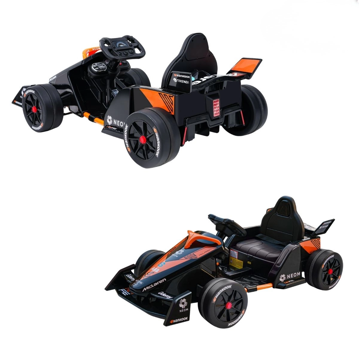 MINI KART ELETRICO INFANTIL 12V FORMULA 1 PRETO IMPORTWAY