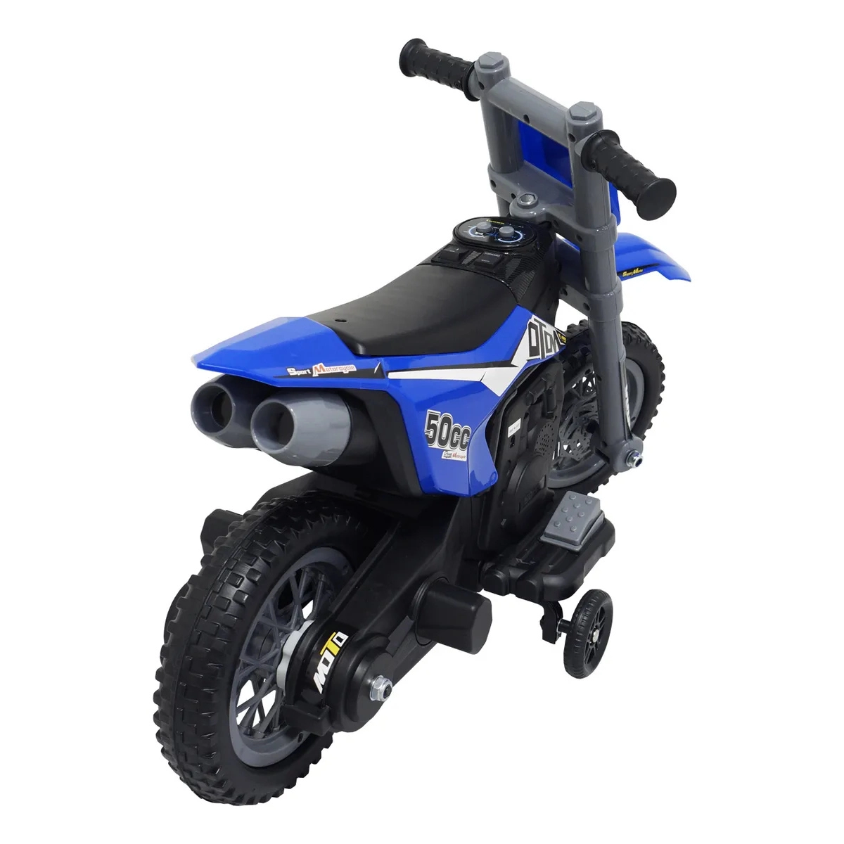 MINI MOTO CROSS INFANTIL ELÉTRICA 6V AZUL IMPORTWAY BW233AZ