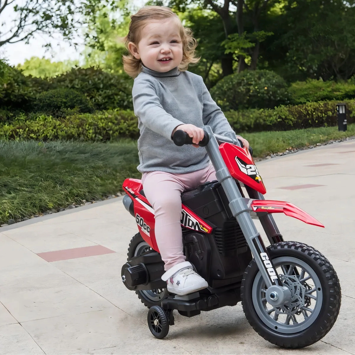 MINI MOTO CROSS INFANTIL ELÉTRICA 6V VERMELHA IMPORTWAY BW233VM