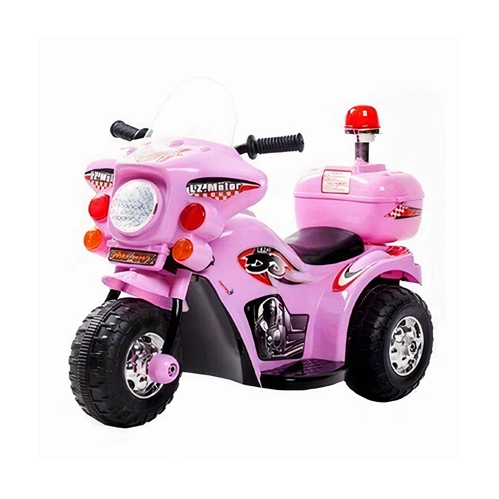 Mini Moto Elétrica Infantil Policial Importway Bw002rs 6v Rosa