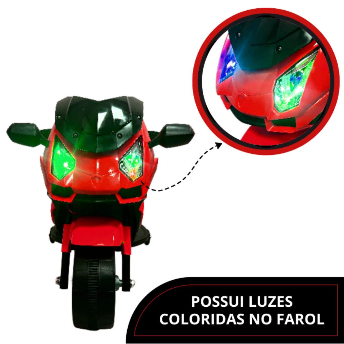 Mini Moto Eletrica 6v Vermelha