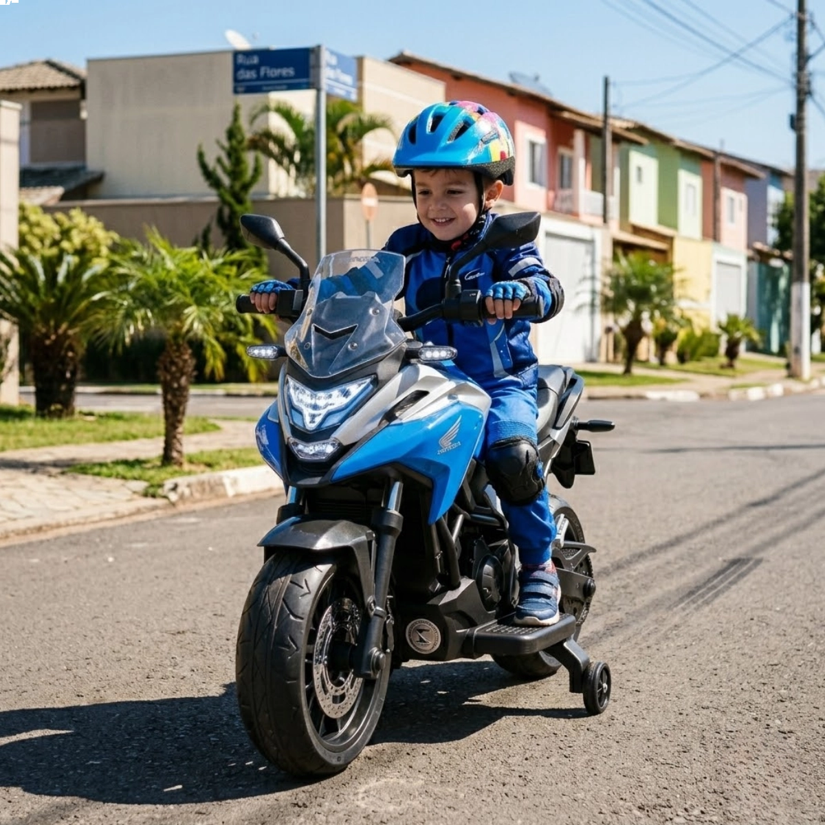 MINI MOTO ELETRICA HONDA NC750X 12V AZUL IMPORTWAY MINI MOTO ELETRICA HONDA NC750X 12V AZUL IMPORTWAY