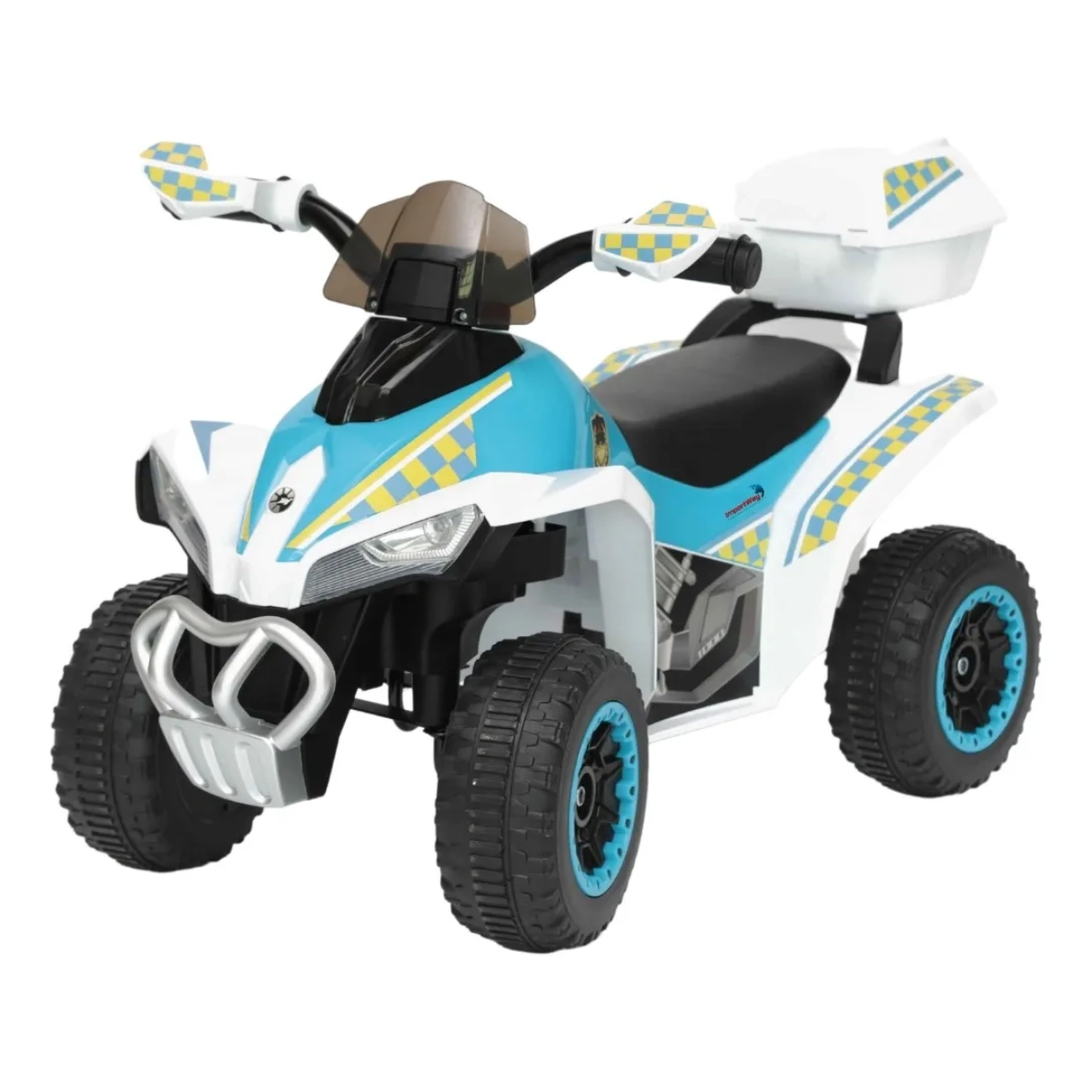 MINI QUADRICICLO ELÉTRICO INFANTIL COM LUZ E SOM 6V BRANCO