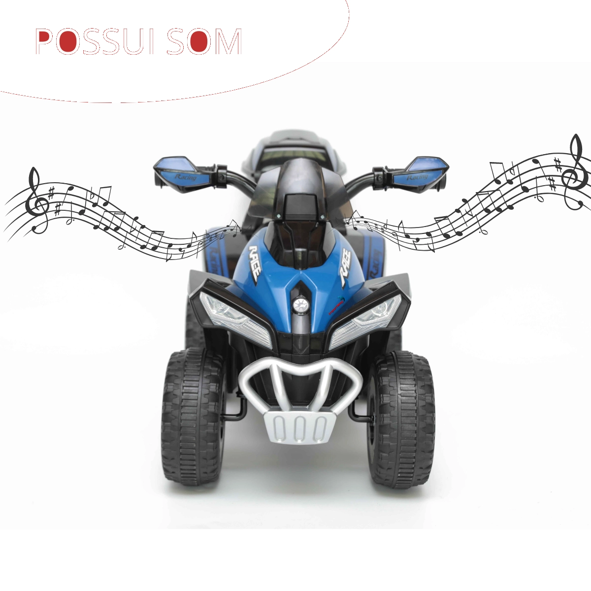 Mini Quadriciclo Eletrico Infantil 6vazul