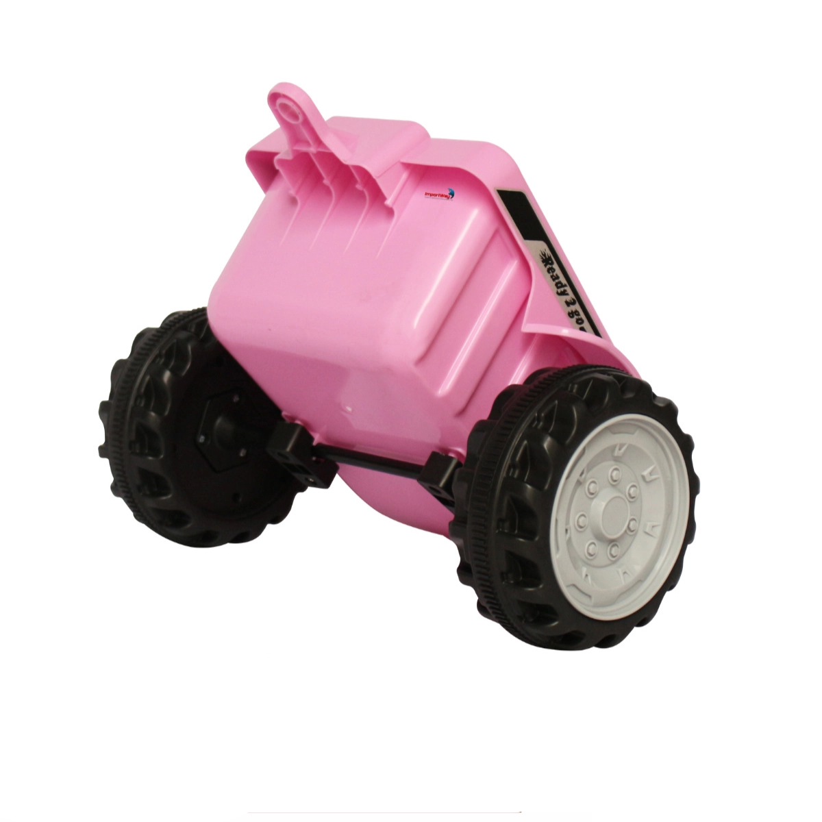 MINI TRATOR ELETRICO INFANTIL COM REBOQUE ROSA - IMPORTWAY