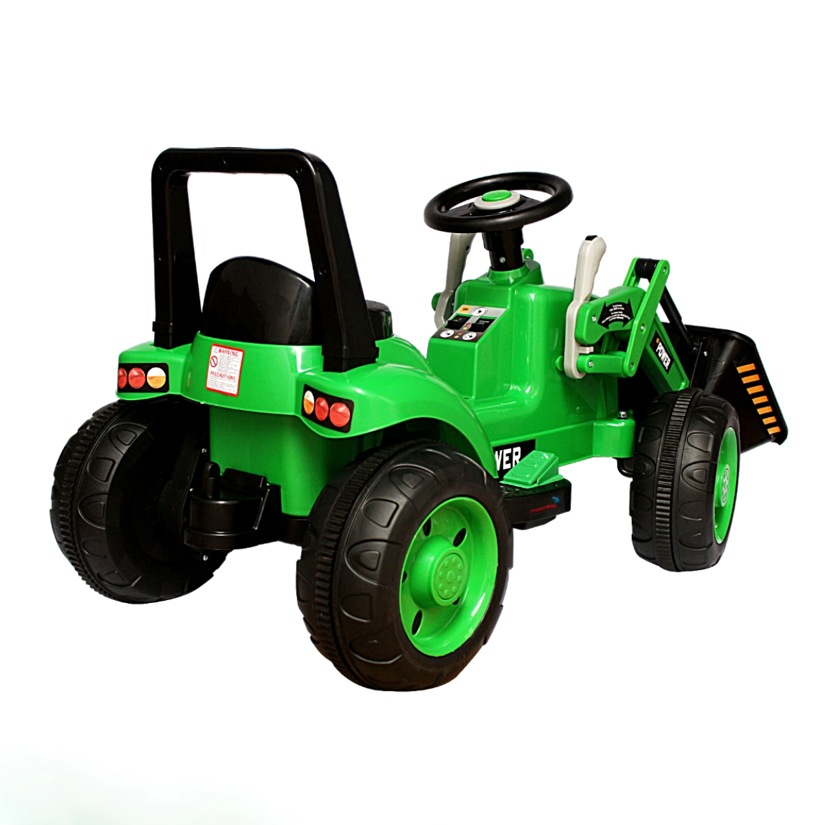 MINI TRATOR ESCAVADEIRA ELÉTRICO INFANTIL 12V VERDE - IMPORTWAY