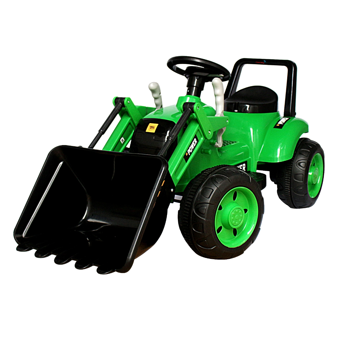 MINI TRATOR ESCAVADEIRA ELÉTRICO INFANTIL 12V VERDE - IMPORTWAY