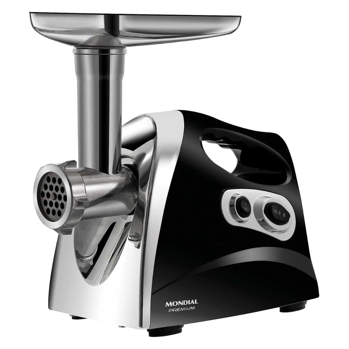 MOEDOR DE CARNE ELÉTRICO MONDIAL PREMIUM 500W MC-03 PRETO/INOX 127V MOEDOR DE CARNE ELÉTRICO MONDIAL PREMIUM 500W MC-03 PRETO/INOX 127V