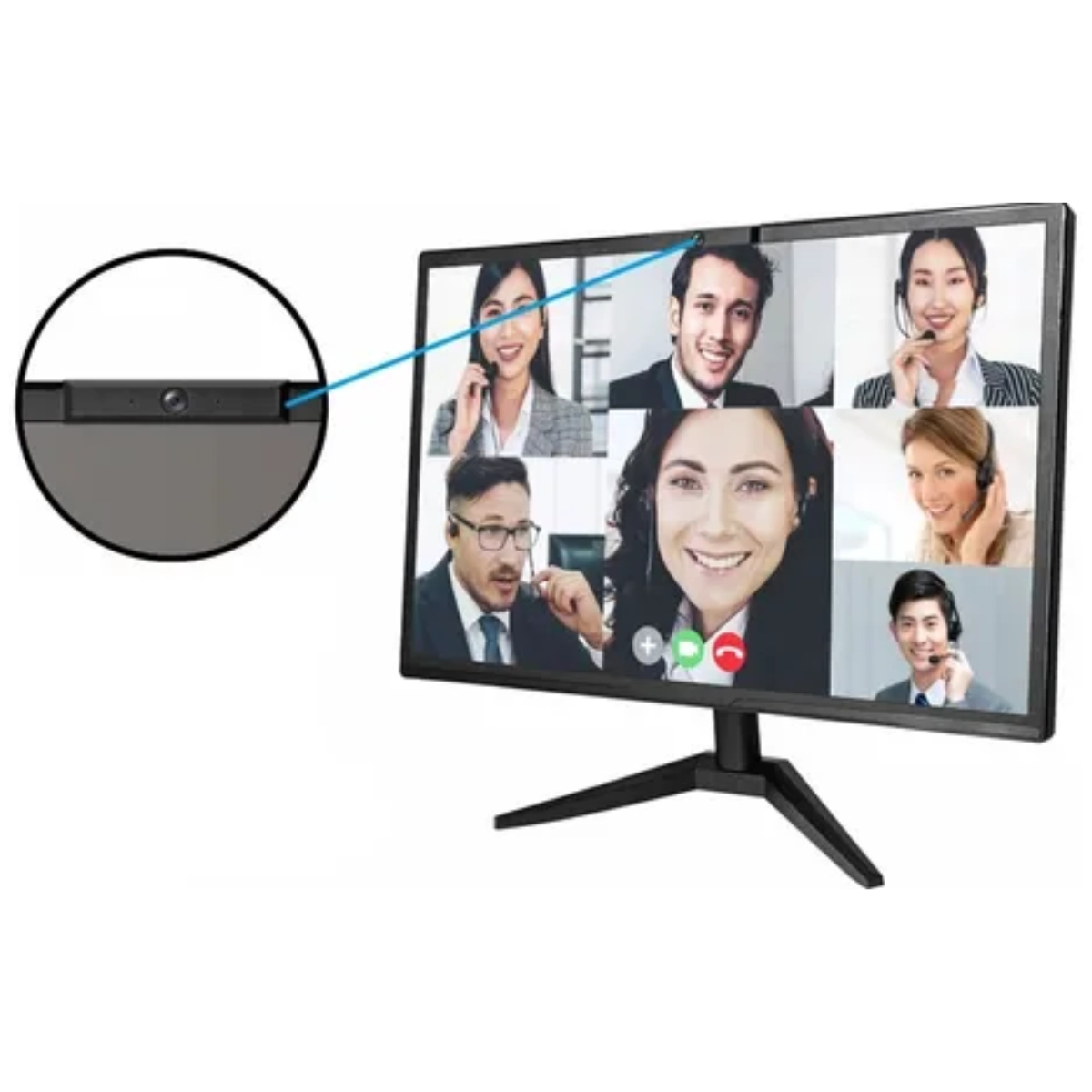 Monitor Brx Led 21,5" Hdmi+vga com Webcam Monitor Brx Led 21,5" Hdmi+vga com Webcam