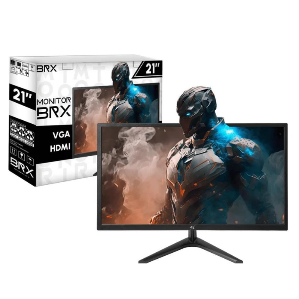 Monitor Brx Led 21&quot; Hdmi+vga