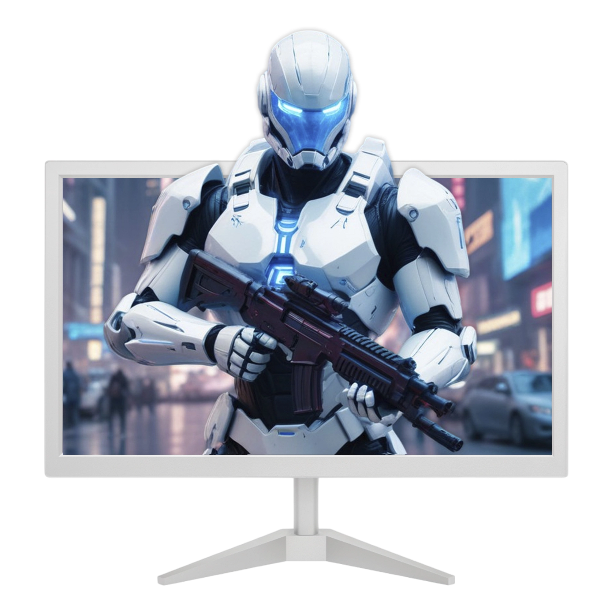 Monitor LED 20&quot; 60Hz Branco BRX com HDMI e Montagem VESA - Bivolt